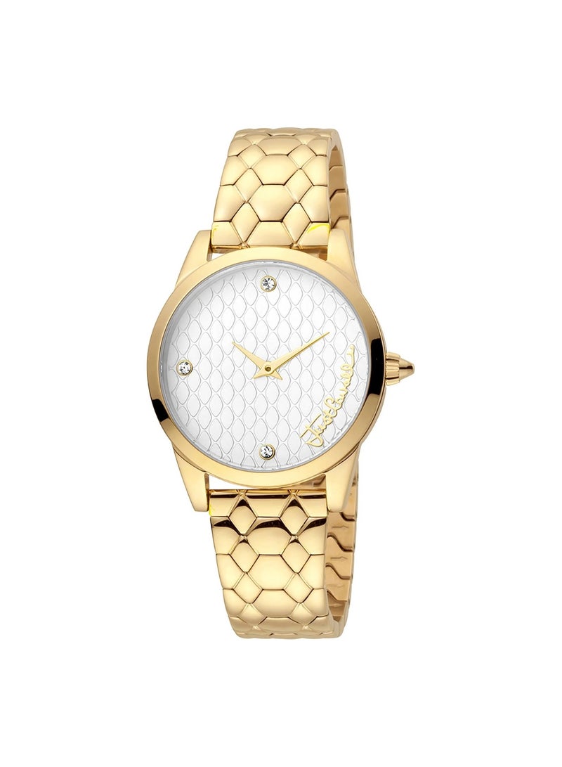 Just Cavalli Stainless Steel Analog Women's Bracelet Watch With Gold JC1L087M005