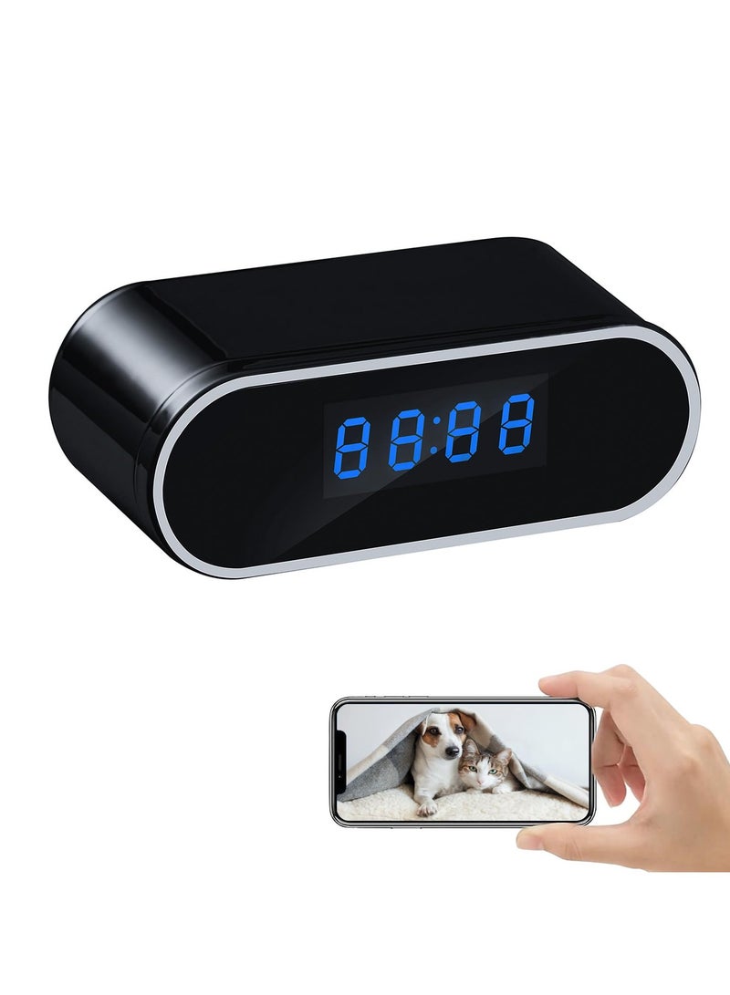 Wifi Camera Digital Table Clock Wireless Hidden Mini Camera Full HD 1080P, Motion Detection, Tiny Cams Small Nanny Cameras For Home Office Room Security Camera, Baby Monitor, Camera Digital Wireless