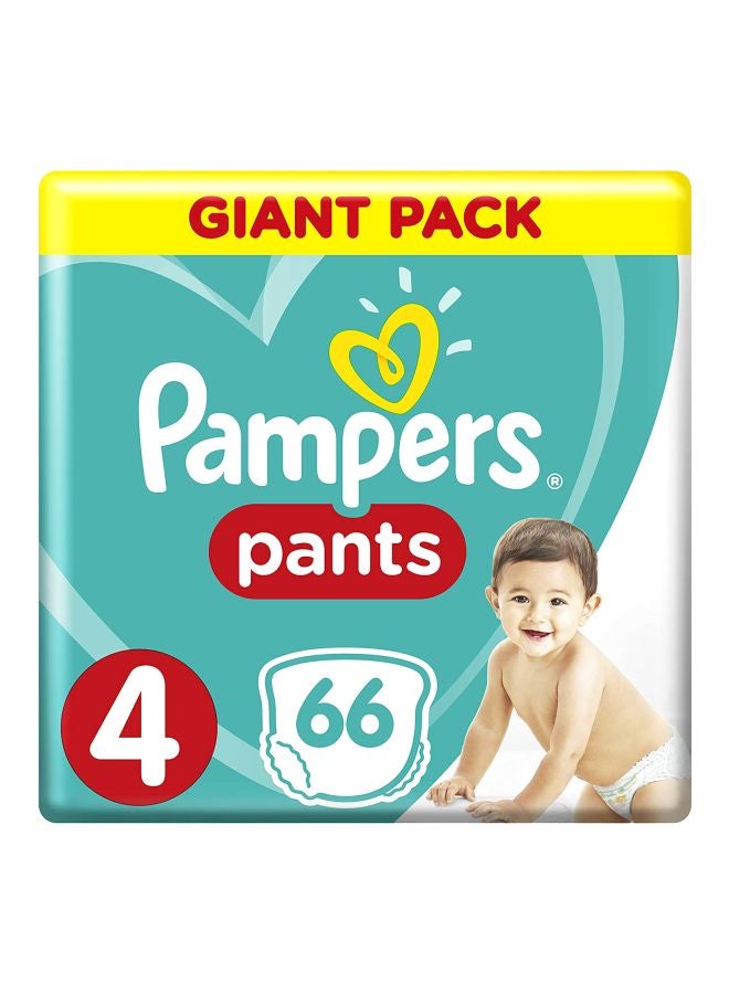 Pants Diapers, Size 4, 7-14Kg, Giant Pack, 66 Count