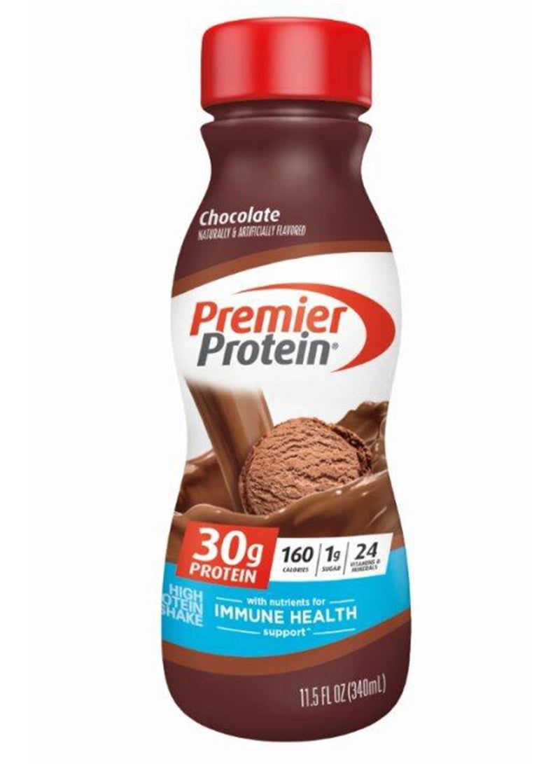 Pack Of 12 Chocolate Shake 30G Protein 1G Sugar 24 Vitamins Minerals Nutrients To Support Immune Health, 11.50 Fl Oz