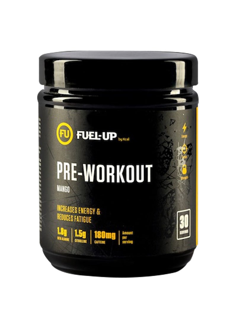 Pre Workout Mango Powder Increase Energy Muscle Pump and Anti Fatigue 300 Grams