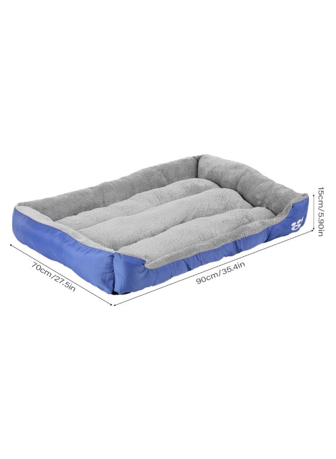 Self Warming Breathable Pet Bed Blue/Grey XL