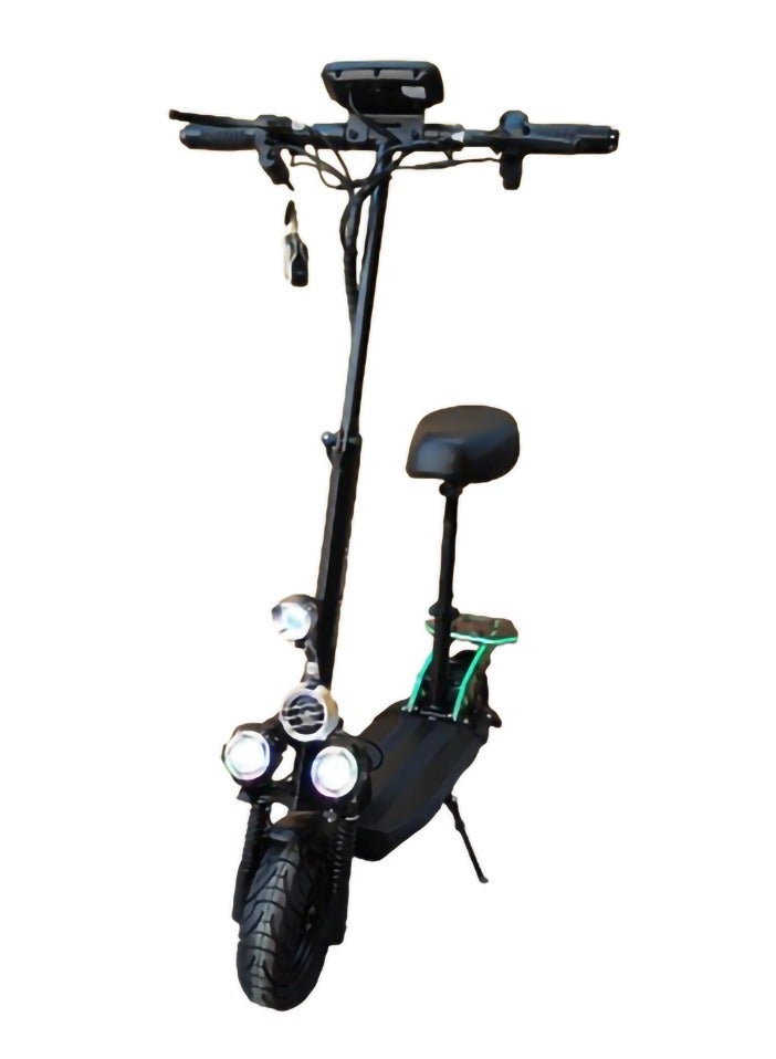 E Scooter for Adults Rohan Wings KT6A, 3000W Motor, 48V 13AH LT Battery, 70km/h Speed, 35-40km Range, with RGB lights on skate board and Mud guards, Foldable, Display Meter, Bluetooth Speaker, Helmet, Safety Belt, Mobile Holder, Pump, Tool Kit