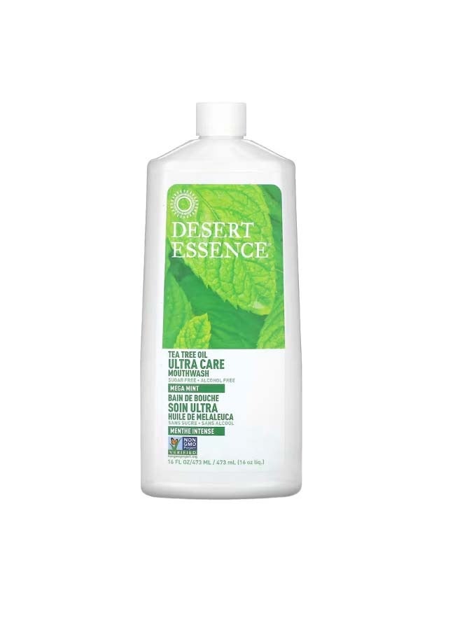 Tea Tree Oil Ultra Care Mouthwash Mega Mint 16 fl oz 473 ml