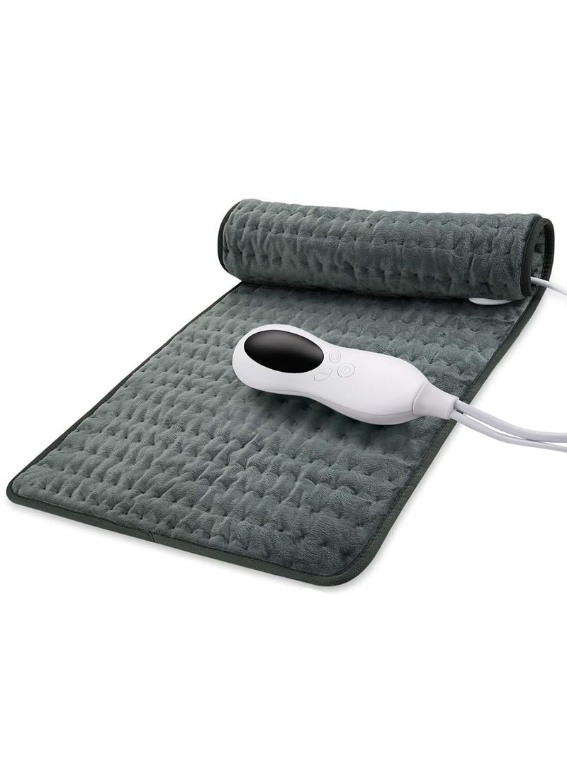 Heating Pad, Electric Heat Pad for Back Pain and Cramps Relief Electric Fast Heat Pad with 10 Heat Settings Auto Shut Off Machine Washable 12