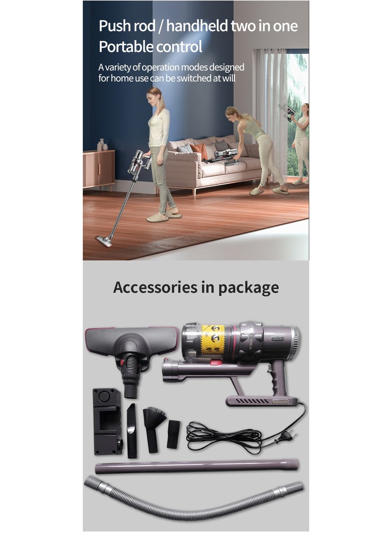 Vacuum Cleaner 4M Corded Stick Vacuum Cleaner 2000W Suction with Multifunction Lightweight Handheld Stick Cleaner for Hard Floor/Carpet/Pet Hair (SK-3378)