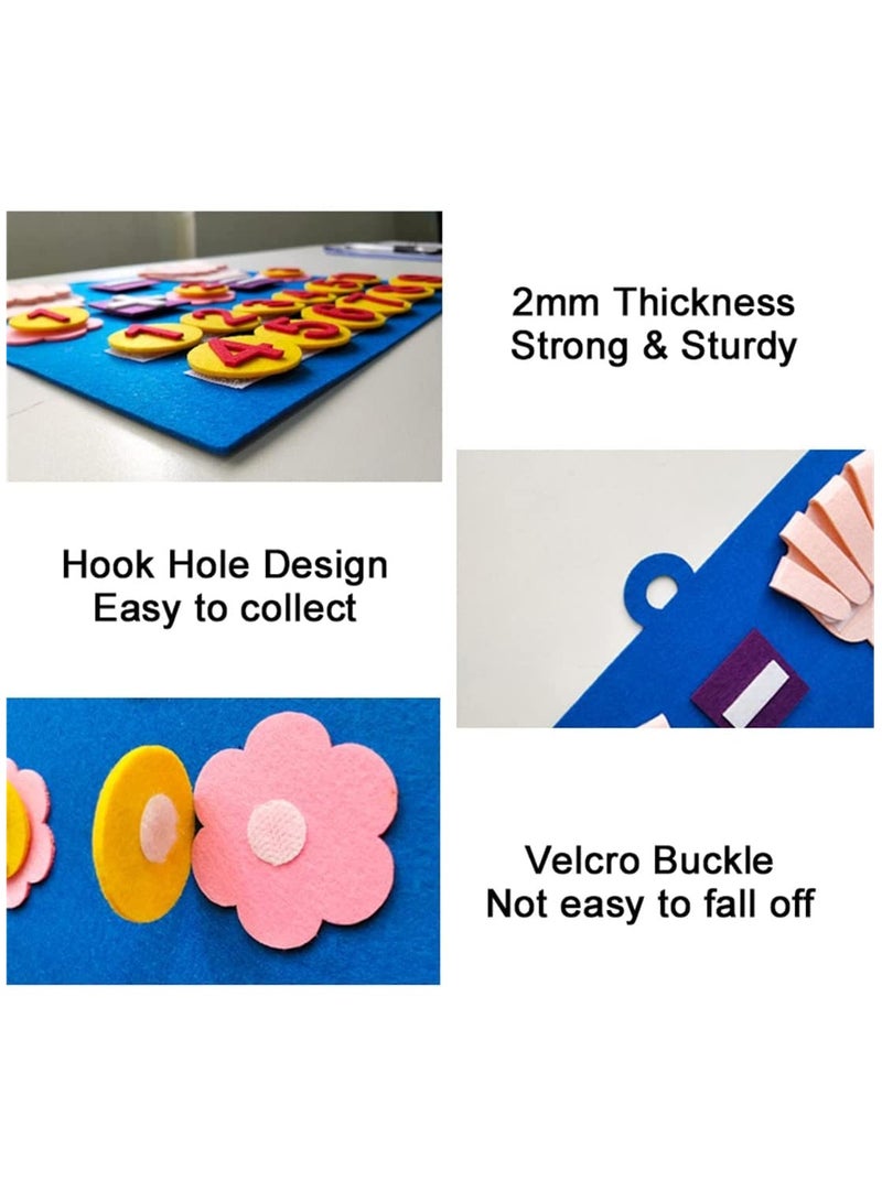 Felt Board Finger Numbers Counting Toy, Math Numbers Teaching Learning Educational Sensory Toys, Early Learning Play Kit Wall Hanging Gift forToddlers Kids,early education toys felt figures
