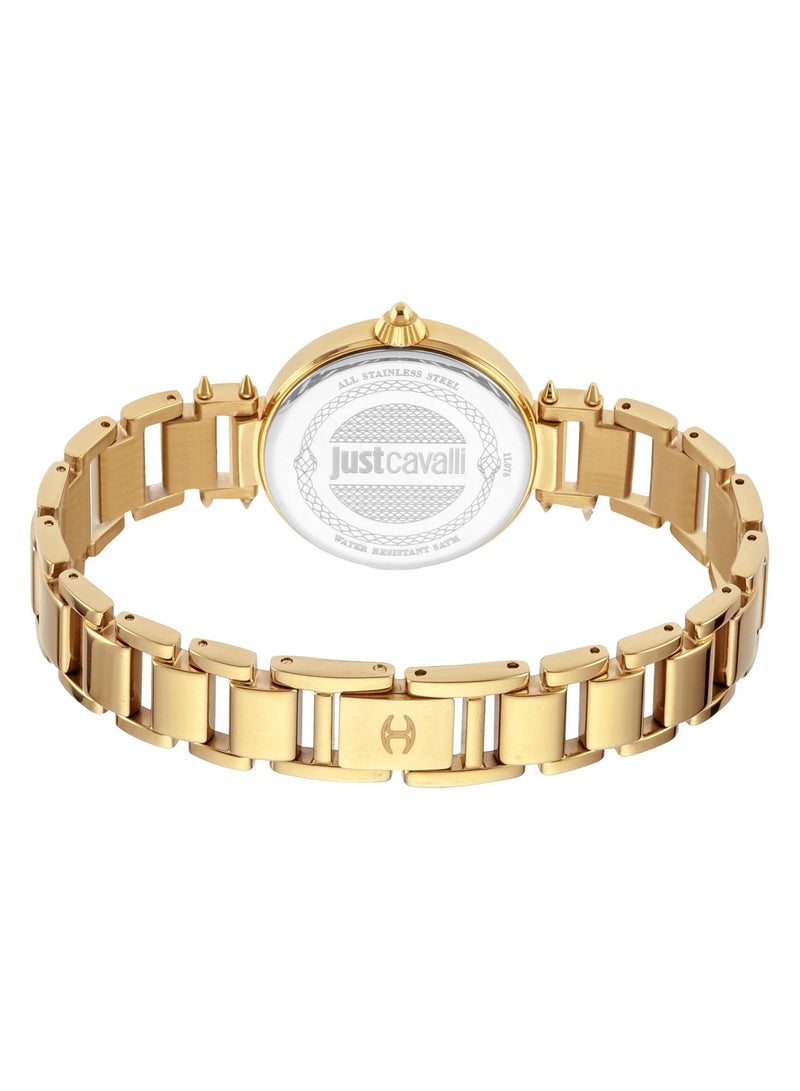 Just Cavalli Stainless Steel Analog Women's Watch With Gold JC1L076M0135