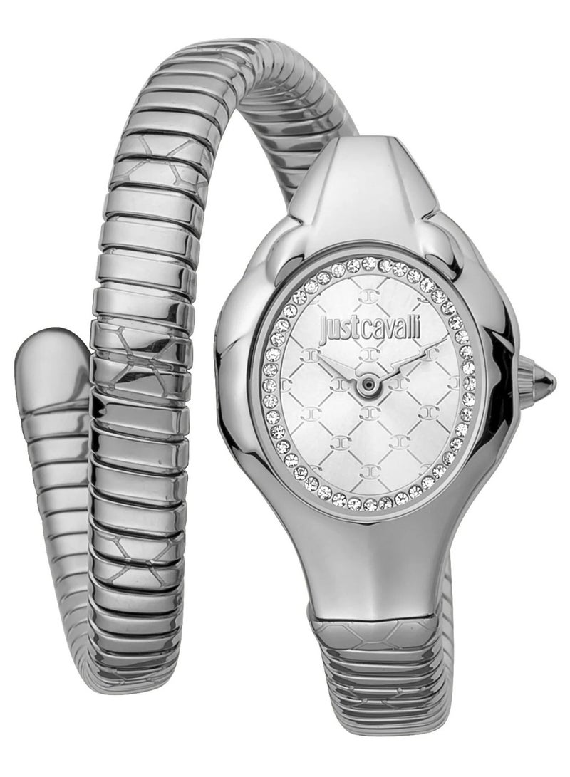 Just Cavalli Stainless Steel Analog Women's Watch With Silver JC1L186M0015