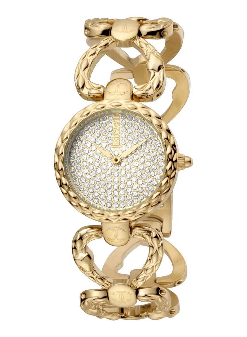 Just Cavalli Stainless Steel Analog Women's Watch With Gold JC1L132M0075