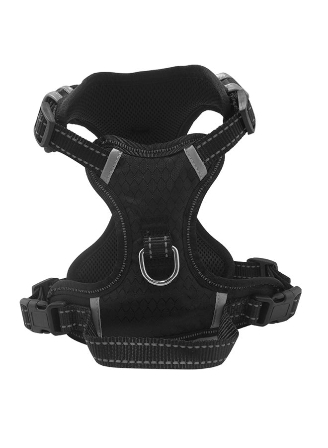 Adjustable Service Dog Harness Vest Black L