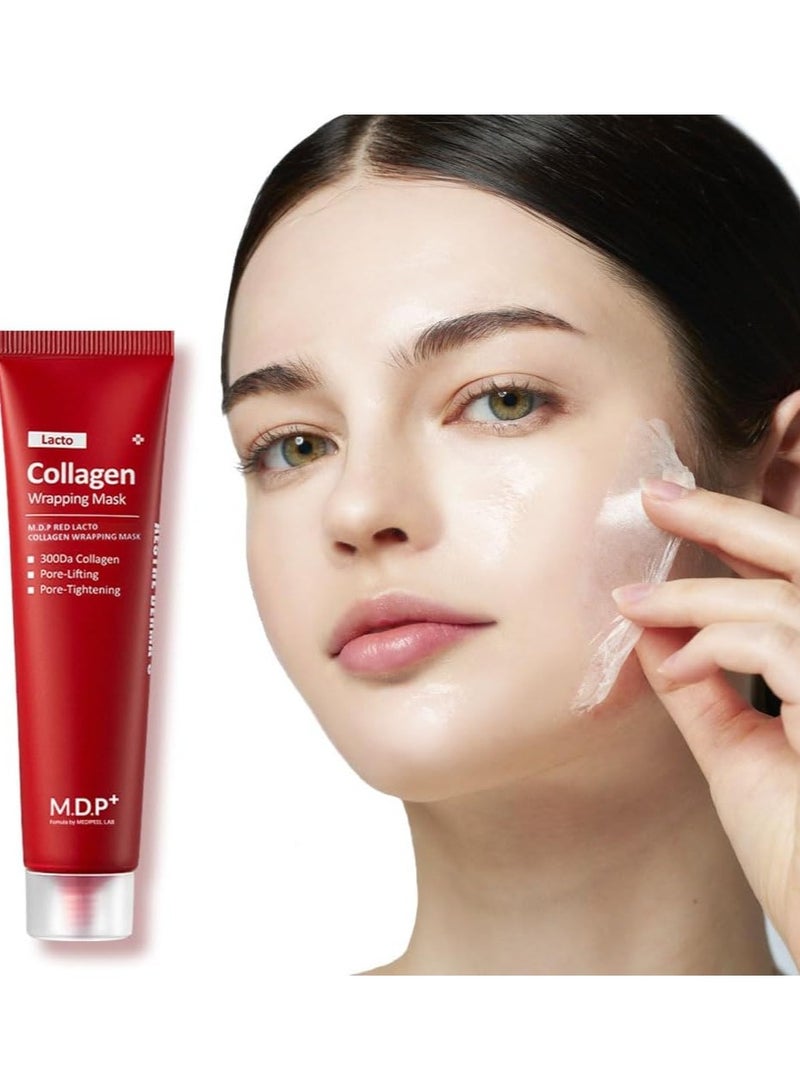 MDP+ RED LACTO COLLAGEN WRAPPING MASK, Glowy Skin, Skin Elasticity, Pore Lifting 70 ml