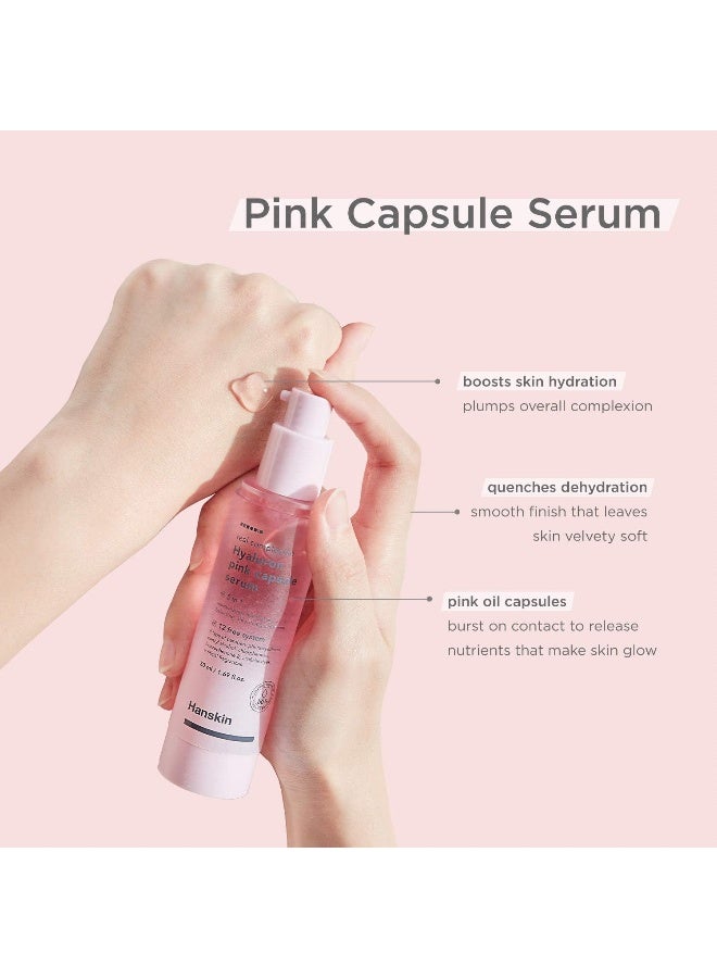 Real Complexion Hyaluron Pink Capsule Serum, 5 In 1, Moisturizing & Illuminating