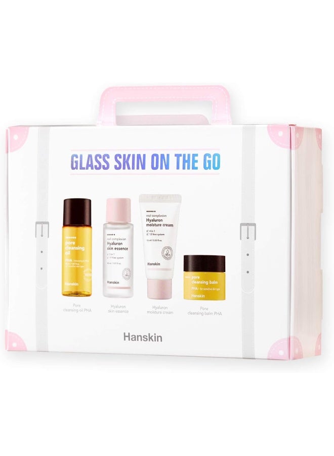 Hanskin Glass Skin On The Go Kit - Combo Of 4 - 85Ml