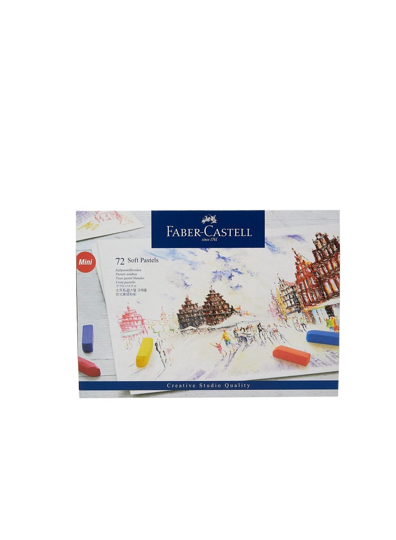 FABER-CASTELL SOFT PASTELS MINI 72 COLOR IN A CARDBOARD BOX