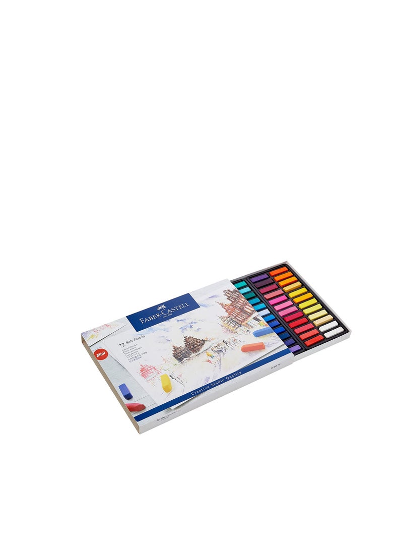 FABER-CASTELL SOFT PASTELS MINI 72 COLOR IN A CARDBOARD BOX