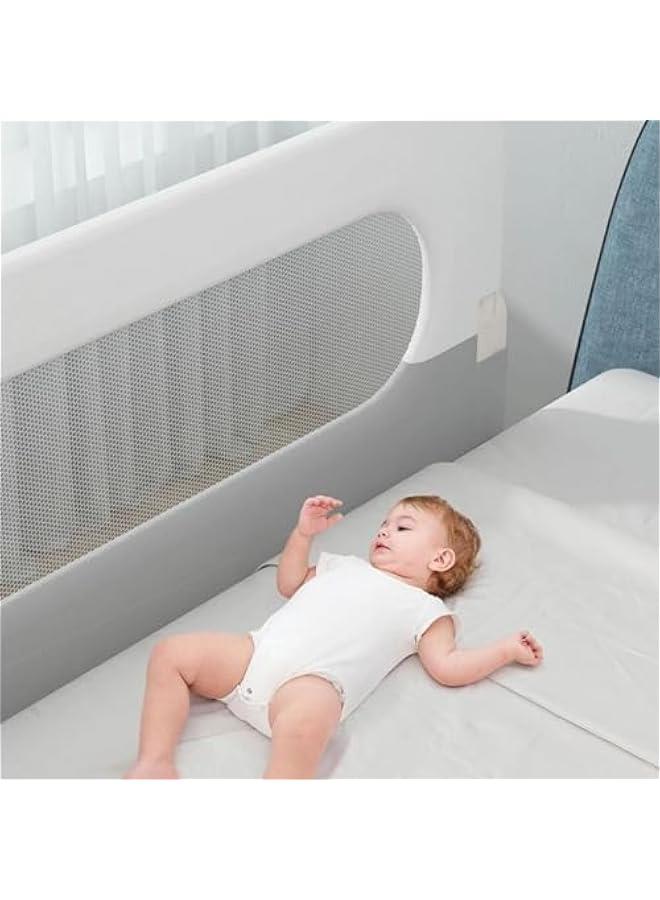 Bed Rail For Toddlers Fodlable Free Installation Safety Toddler Baby Bed Rail Guard For Bed Fence Protector Barrier For Baby Anti Fall Bed Guard Rail For Kids (Style5,120cm)