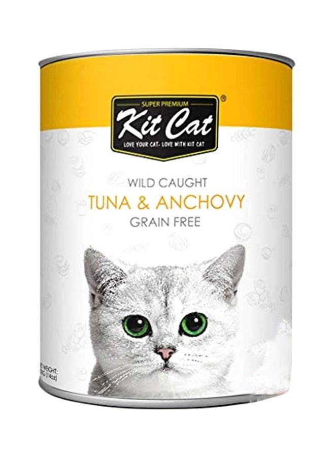 12-Piece Cat Wet Food Tuna And Anchovy Flavour 400grams