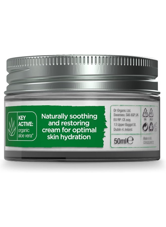 Dr. Organic Aloe Vera Cream, Soothe & Restore