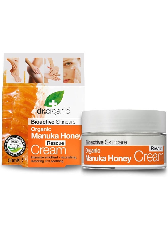 Dr. Organic Organic Manuka Honey Rescue Cream, Intensive Emollient