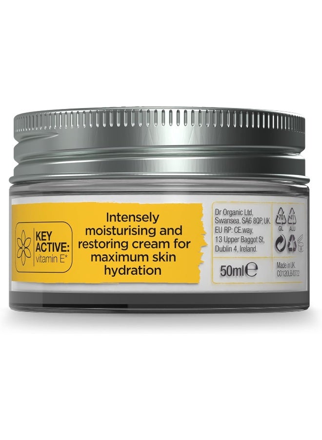 Dr. Organic Vitamin E Cream, Hydrate & Restore