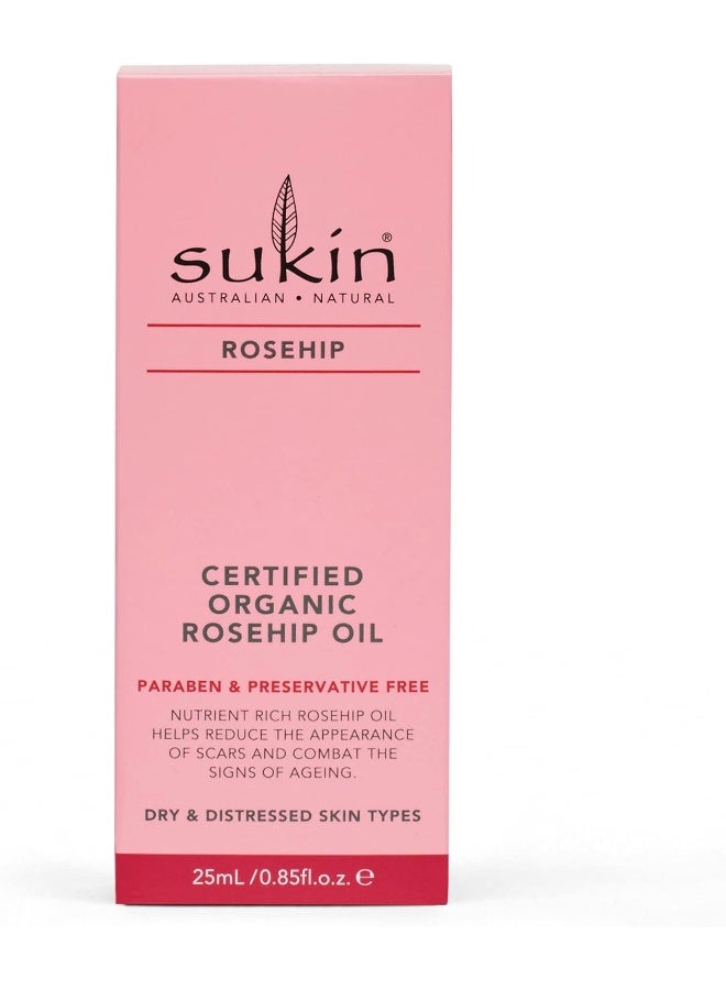 Sukin Certified Organic Rose Hip Oil, 25 Ml