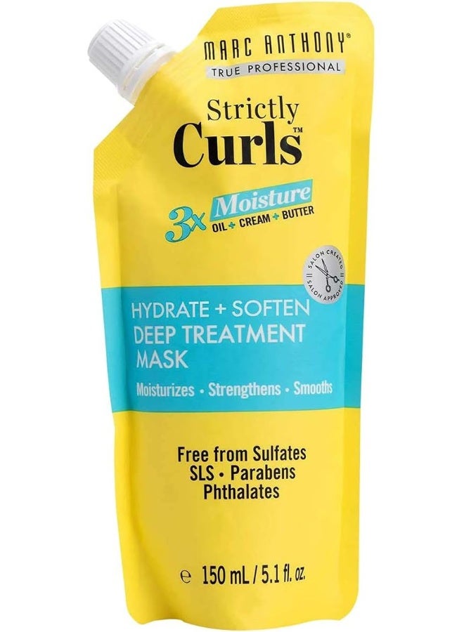 Marc Anthony Strictly Curls Deep Treatment Mask, Moisturizes And Strengthens, 150Ml