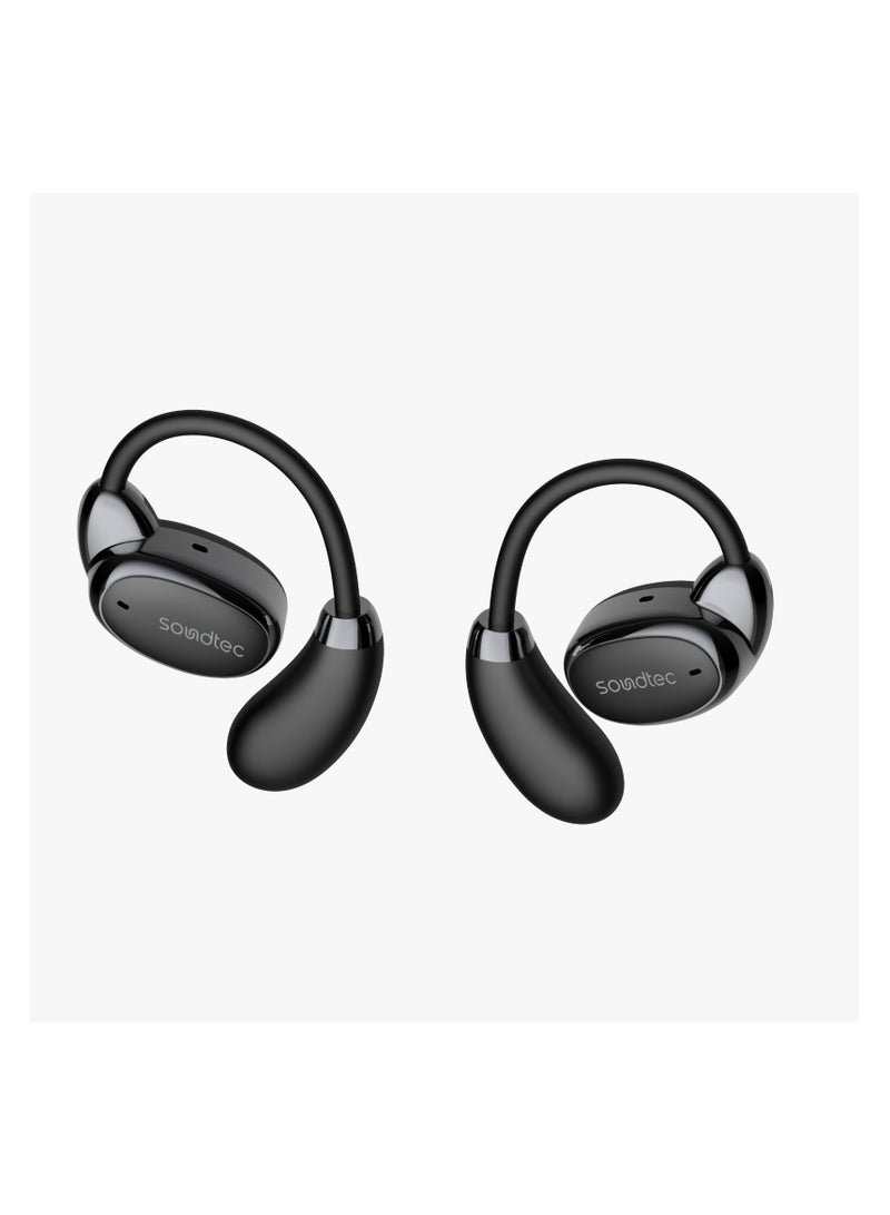 OWS Earbuds with Charging Case Up To 8H working Time / Touch Controls / Crisp Mic / Rich Bass / HIFI Stereo - Black
