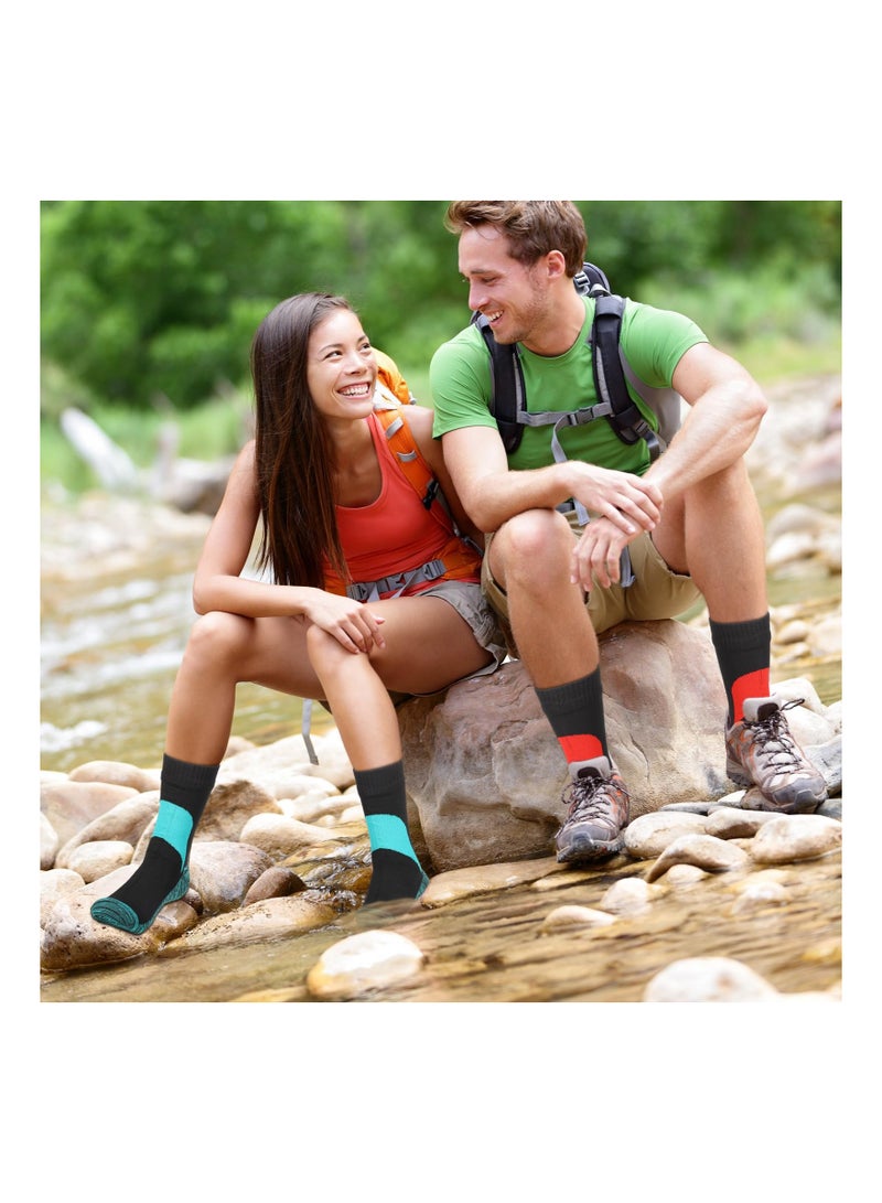 Unisex Waterproof Socks - Breathable and Weatherproof for Outdoor Activities like Hiking, Fishing, Camping, Running, and Skiing (2 Pairs, Size M)