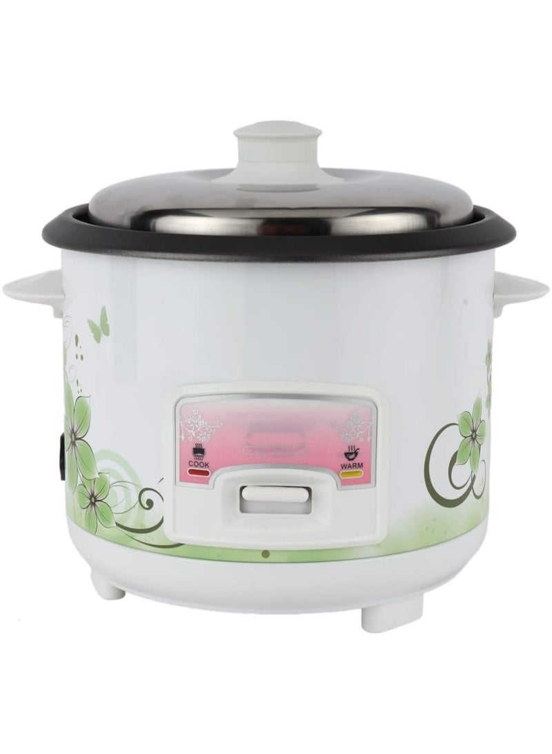 Automatic Rice Cooker 1 Liter Capacity  3 in 1 Functions Cook Steam and Keep Warm  Aluminum Non-Stick Inner Pot  Rice Spoon and Measuring Cup 400 W