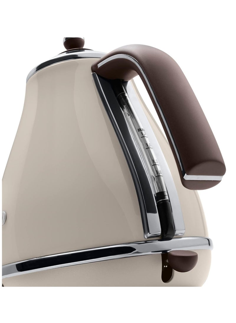 Icona Vintage Electric Kettle 1.7 L 2000 W KBOV2001.BG Beige