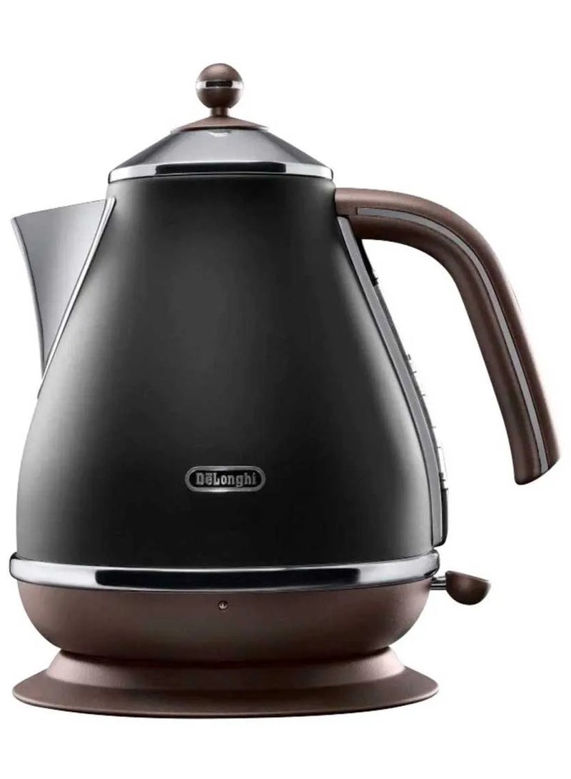 Icona Vintage Electric Kettle 1.7 L 2000 W KBOV2001.BK Black