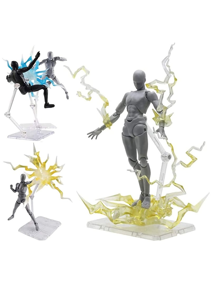 Sturdy Transparent Action Figure Display Stand Base for 6