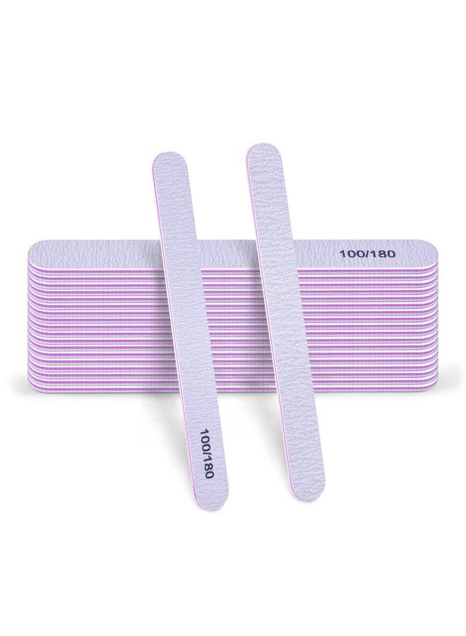 20 Pcs Nail Files Tsmaddts Nail Files Set Double Sided Emery Board For Natural Acrylic Nails 100180 Grit Professional Manicure Tools For Home Salon