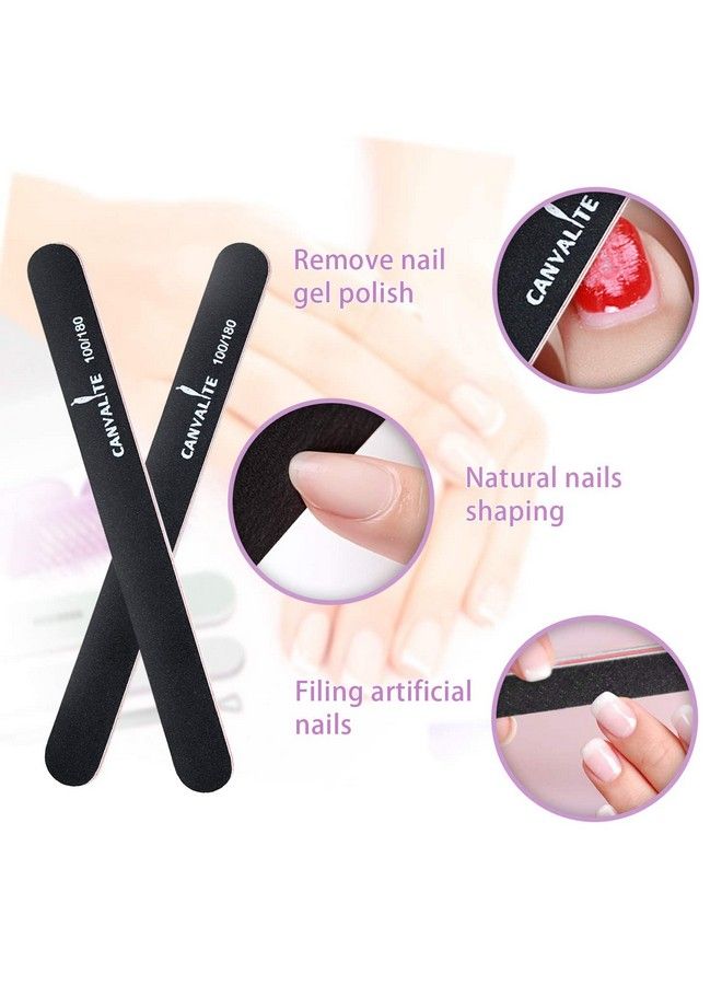 Nail Buffer For Natural Nails All In One 4 Way Nail Buffer Block That Shapes Files Smoothes And Shines 100180 Grit Nail File And Buffer For Natural Nails 9Pcs