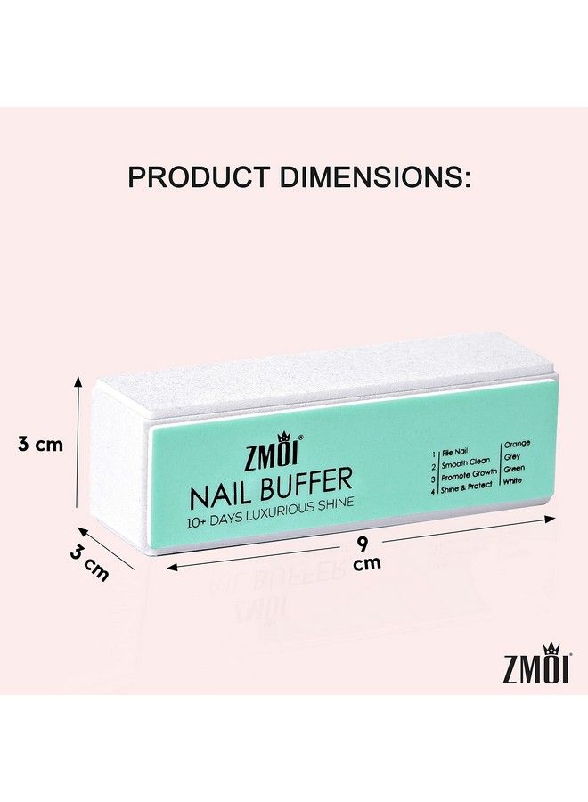 Pro Nail Buffer 2 Pack Luxurious Shine Korean 4Way Nail Buffing Block Natural Shine Nails Manicurepedicure Tools For Home And Salon