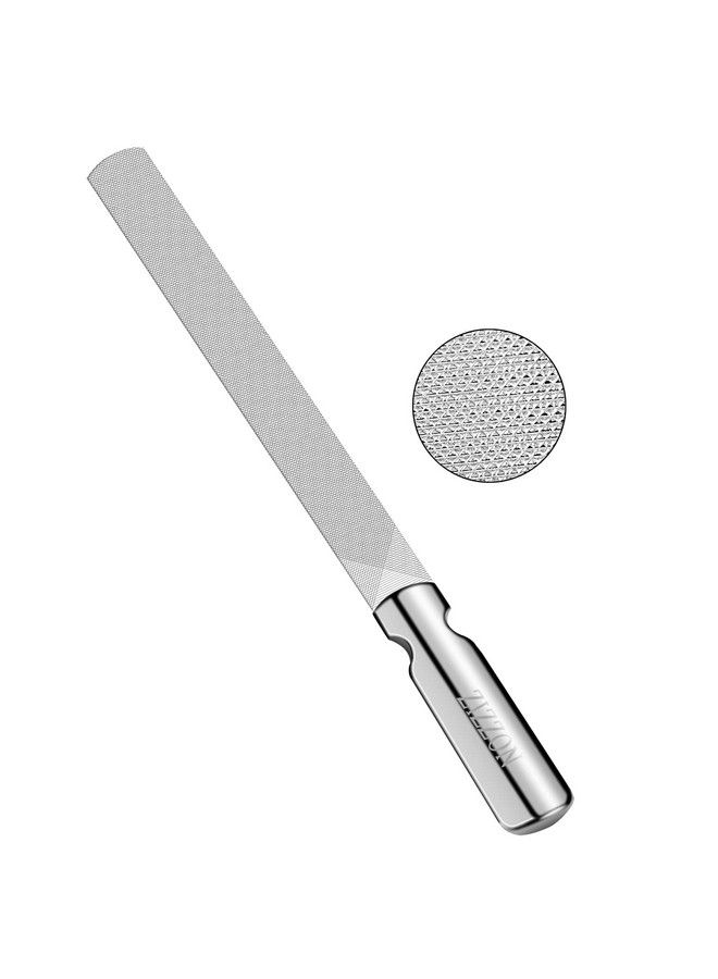Professional Stainless Steel Nail Files Double Sided For Women And Men Heavy Duty Reusable Manicure Filer For Natural Nails Great For Home Salon Or Travel Use