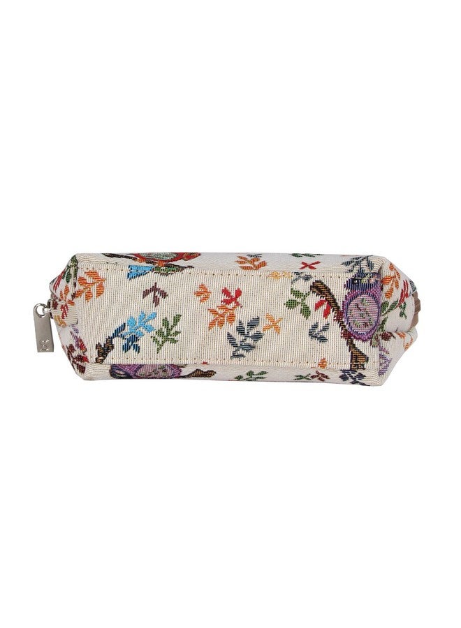 Tapestry Cosmetic Bag Toiletry Makeup Bag For Women With Owl Design (Cosmowl)