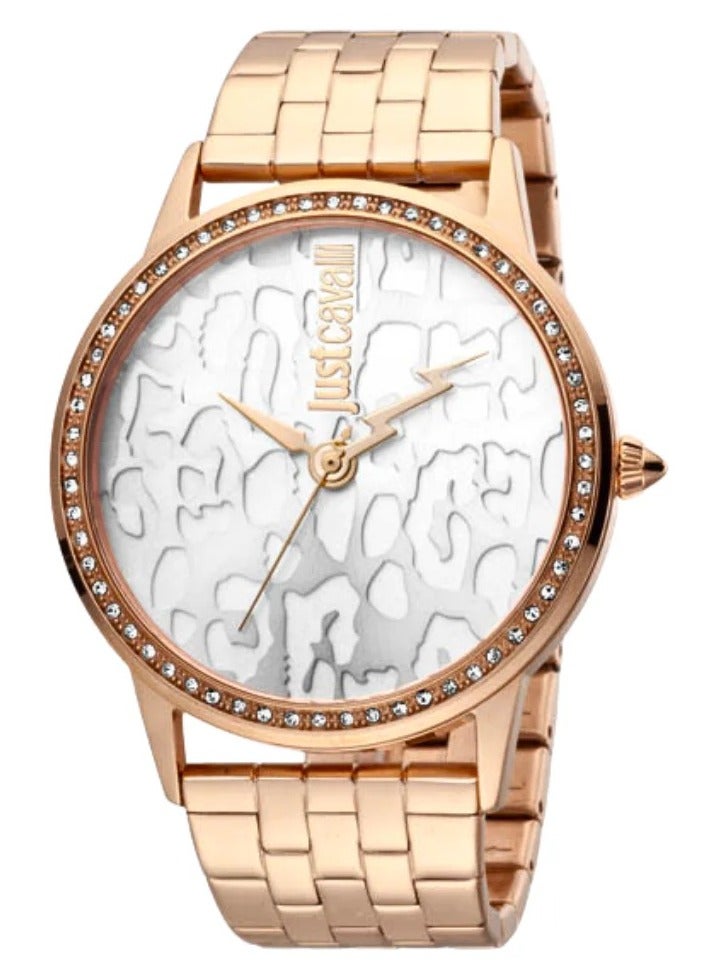 Just Cavalli Stainless Steel Analog Women's Watch With Rose Gold JC1L094M0075