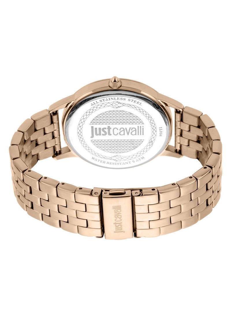 Just Cavalli Stainless Steel Analog Women's Watch With Rose Gold JC1L094M0075