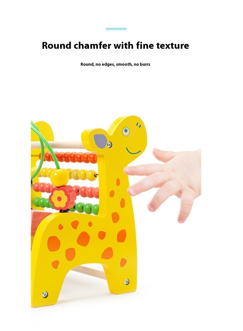 Wooden Deer Functional Calculation Frame For Children