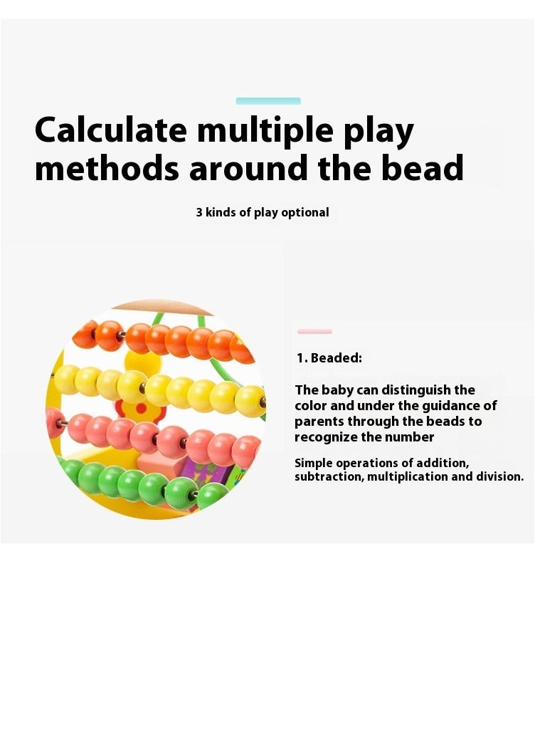 Wooden Deer Functional Calculation Frame For Children