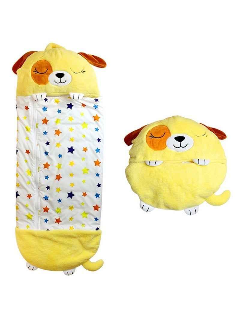 Children's sleeping bag Cartoon animal sleeping bag Children's quilted anti-kick sleeping bag Storage children's sleeping bag