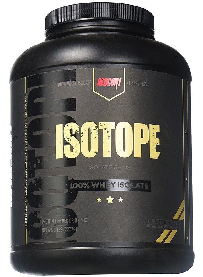 Isotope 100% Whey Isolate Peanut Butter Chocolate 5 lb