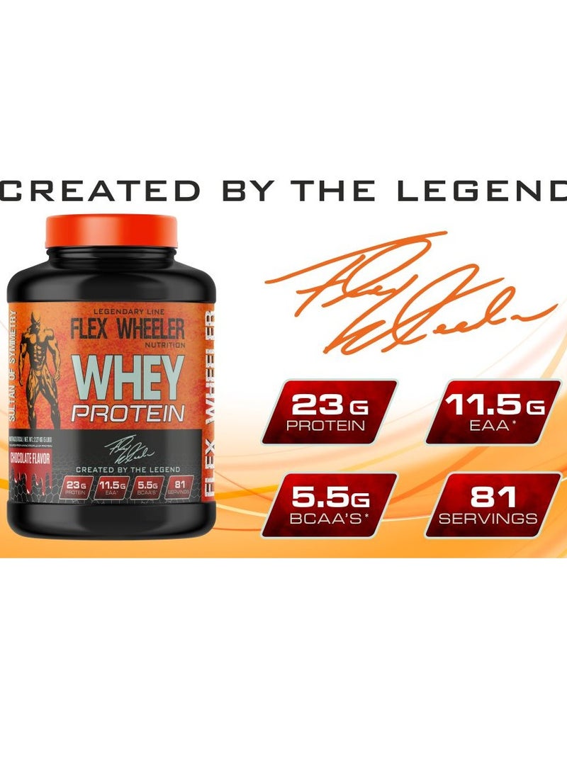 Flex Wheeler 100% Premium Whey Protein - Mango, 2.27kg (81 Servings)