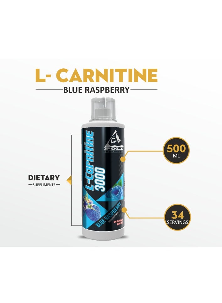 Pole Nutrition L-Carnitine 3000 Blue Raspberry - 34 Servings