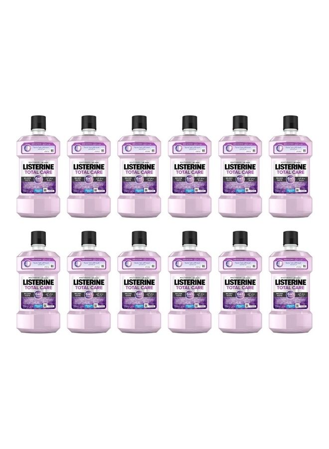 Pack Of 12 Total Care Milder Taste Mouthwash Purple 250ml