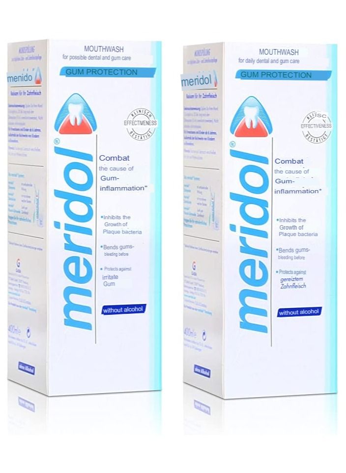 Meridol Mouthwash 400 ml pack of 2