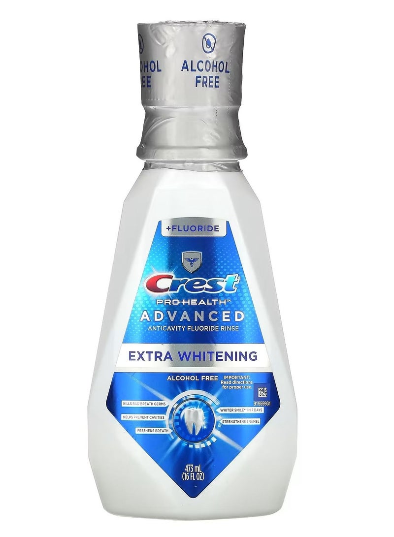 Ultra Whitening Mouthwash + Fluoride Alcohol Free 16 fl oz 473 ml