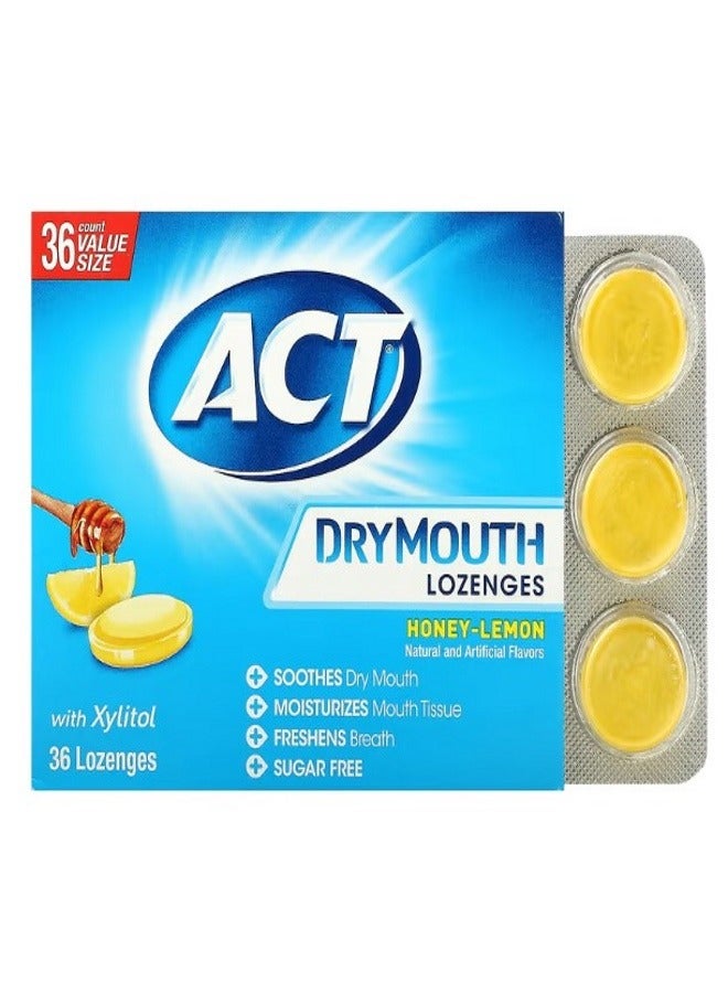 Dry Mouth Lozenges with Xylitol HoneyLemon 36 Lozenges